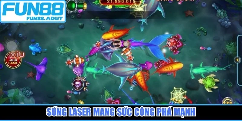 Súng laser mang sức công phá mạnh