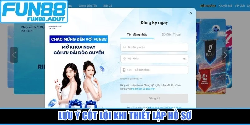 Lưu ý cốt lõi khi thiết lập hồ sơ