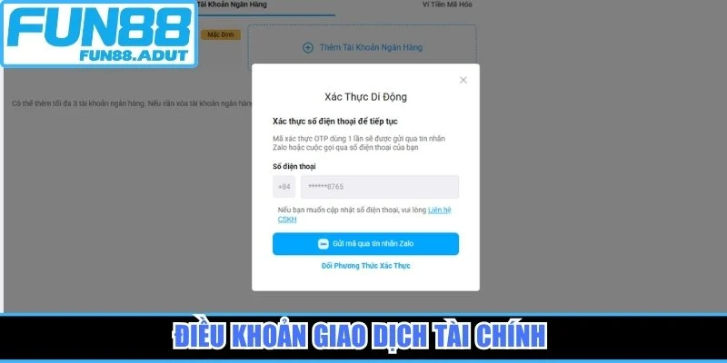 Điều khoản giao dịch tài chính 