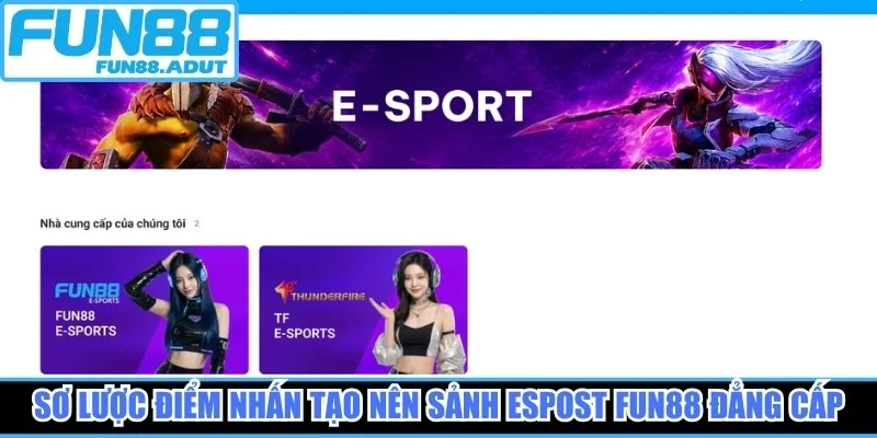Sơ lược điểm nhấn tạo nên sảnh Espost Fun88 đẳng cấp