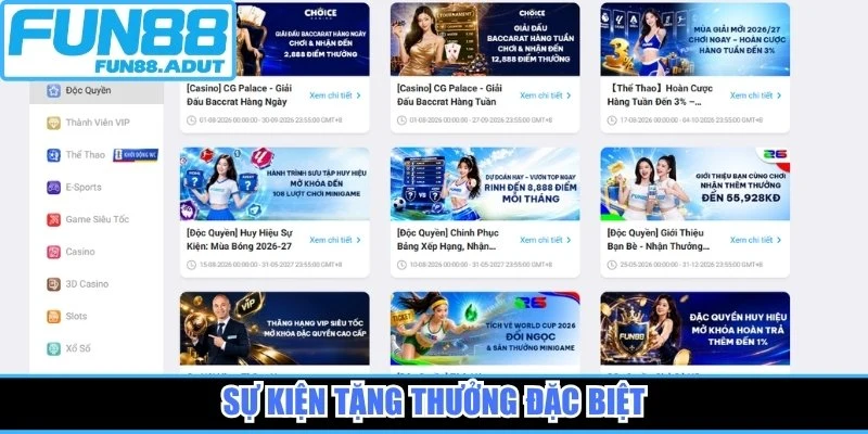 Sự kiện tặng thưởng đặc biệt