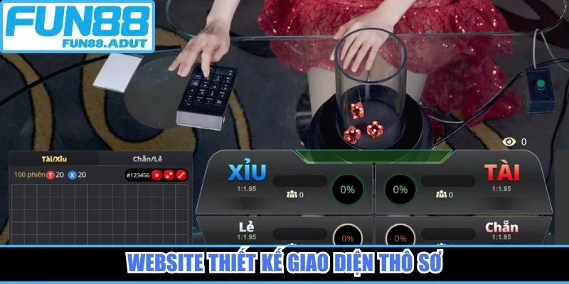 Website thiết kế giao diện thô sơ