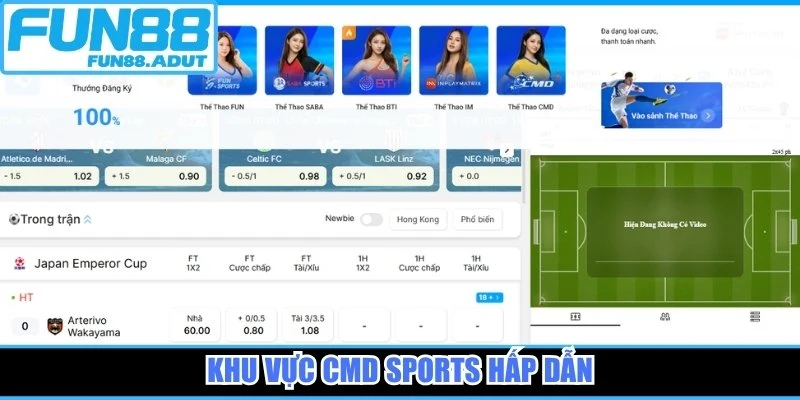 Khu vực CMD Sports hấp dẫn
